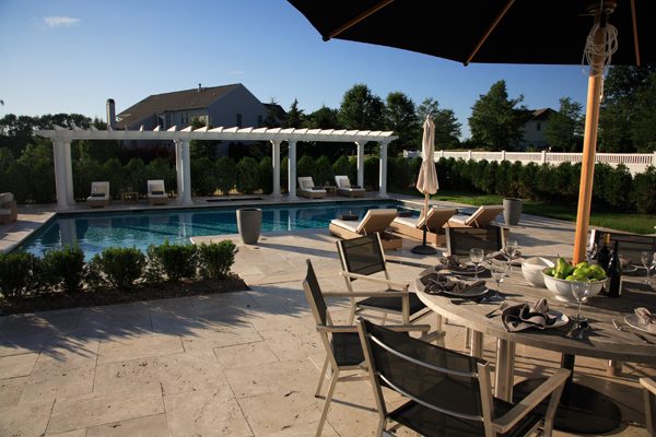 Outdoor Entertainment Area with Swimming Pool